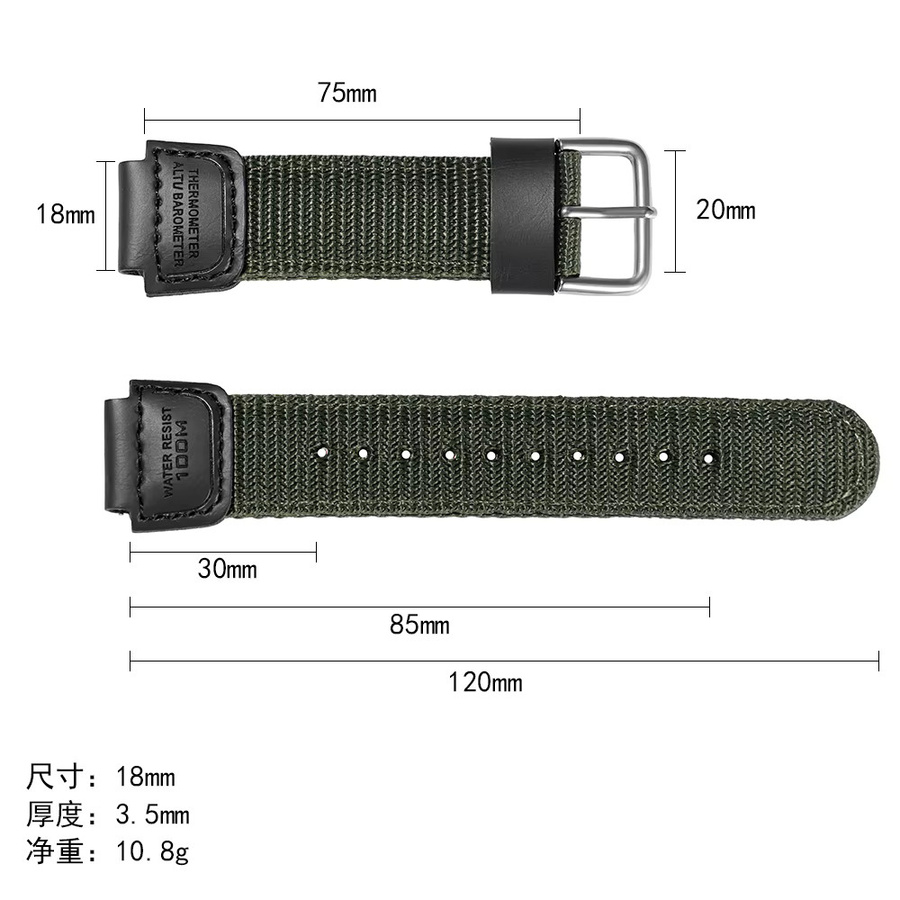 Uhrenarmband Langley, Nylon, Textil/NATO, Unisex - Bild 2