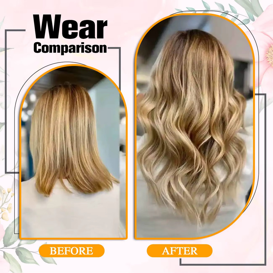 xbeauty Clip-in-Echthaarverlängerungen, Farbe # 8/613, Damen - Bild 3