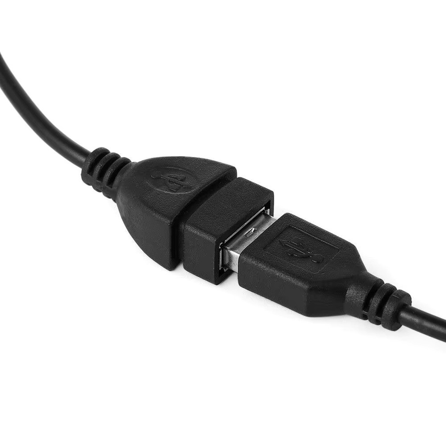 USB 2.0 A Stecker auf USB A Buchse Daten und Ladekabel Verlängerung Schwarz - Bild 3