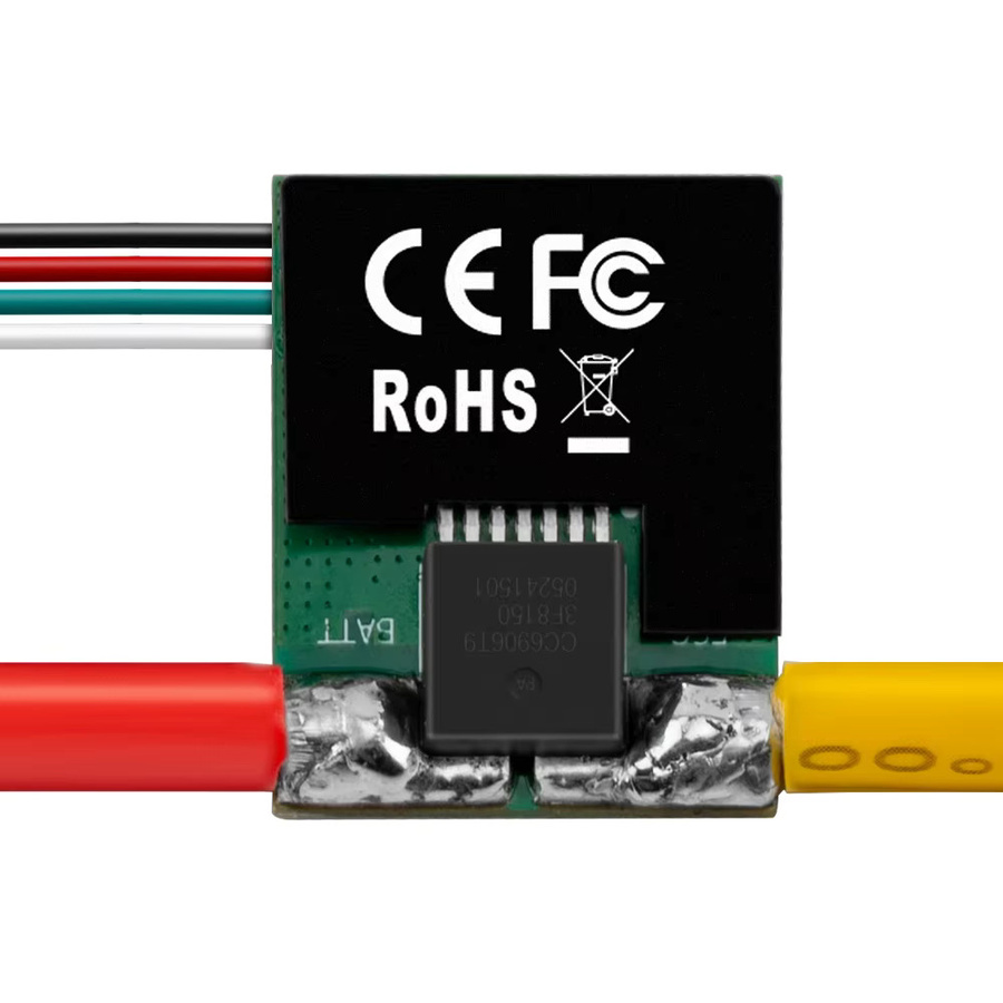 RadioMaster ERS-CU01 Stromsensor in Schwarz für gleichzeitige Echtzeit-Strom- und Spannungsmessung - Bild 3