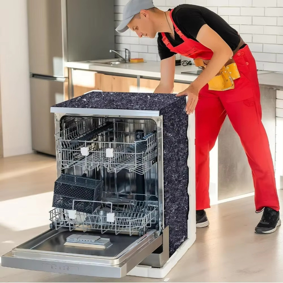 Vibratite Schallschutz-Baumwolle aus Filz in Grau zur Geräuschreduzierung und Wärmeregelung für Zuhause und Büro - Bild 4