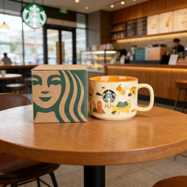 Starbucks Keramik-Tasse Jeju in Gelb mit 355 ml Inhalt - Bild 1