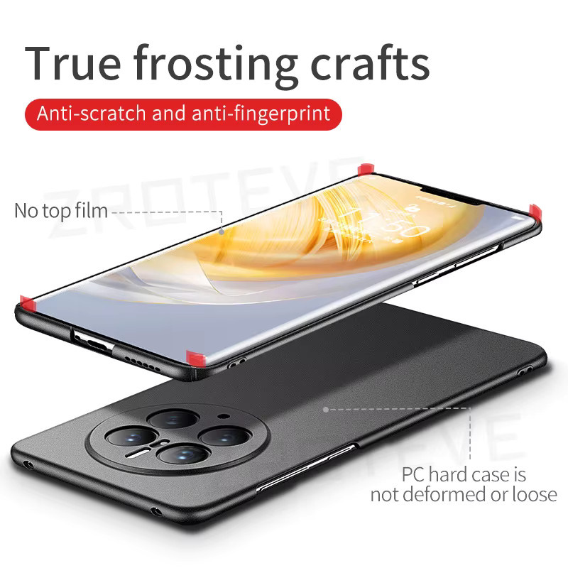 ZROTEVE Slim Matte Hard PC Handyhülle für Xiaomi Redmi Note 15 und Redmi Note 14 Pro Plus in Schwarz - Bild 4