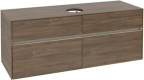 V&B Waschtischunterschrank Collaro mit Waschtisch und LED-Beleuchtung, B/H/T: 140 x 54,8 x 50 cm - Bild 1