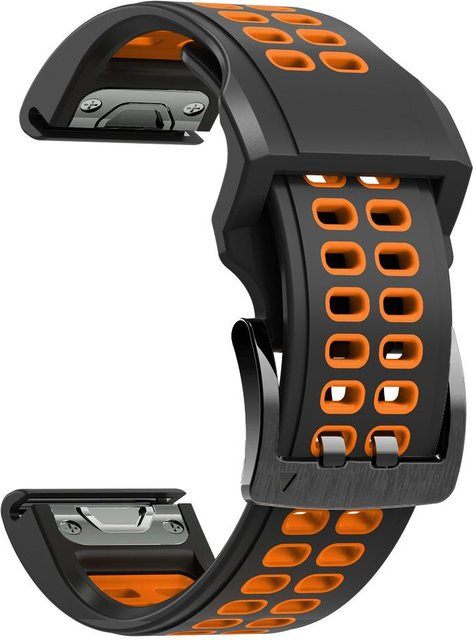 ZENHEO Uhrenarmband Silikon, Schwarz, Unisex - Bild 1