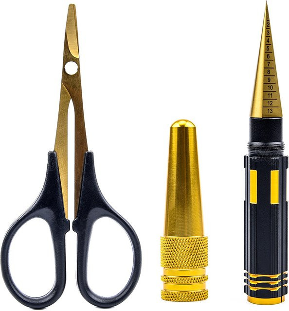 U-Angel-1988 Universal DIY Werkzeug Set mit Lochöffner Reibahle Bohrer und gebogener Metallschere für Stahl, 0-14 mm - Bild 1