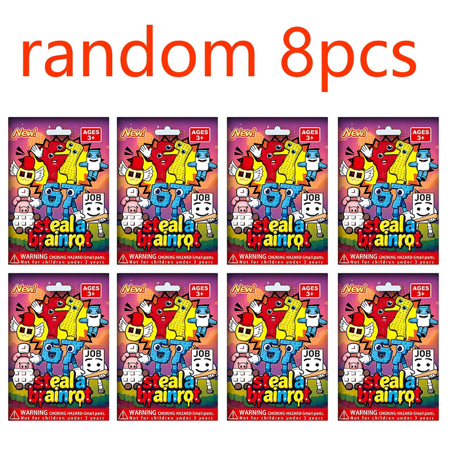 Bandai Hot Steal A Brainrot Blind Bag Ornament Mystery Bag, Überraschungspuppenspielzeug, ab 3 Jahren - Bild 4