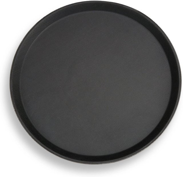 Relaxdays Gastro Tablett aus PP-Kunststoff in Schwarz, rutschfest, Höhe: 2 cm, Breite: 35 cm - Bild 1