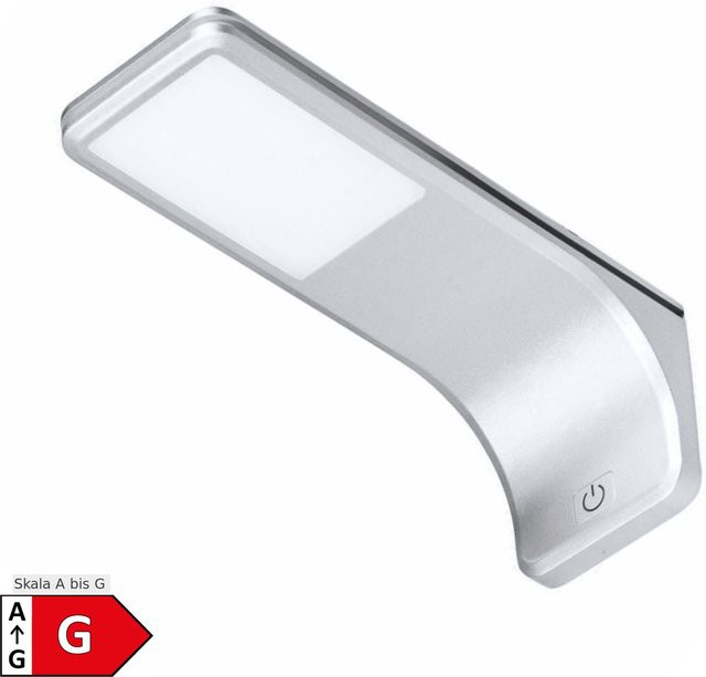 Moderne LED Unterbauleuchte für Küche und Wohnzimmer in Silber-Grau mit Warmweißem Licht und Touch-Funktion - Bild 1
