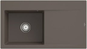 Villeroy & Boch Spüle Subway Style in Grau mit Ablaufgarnitur und Handtuchhalter, Volumen: 50 l - Bild 1