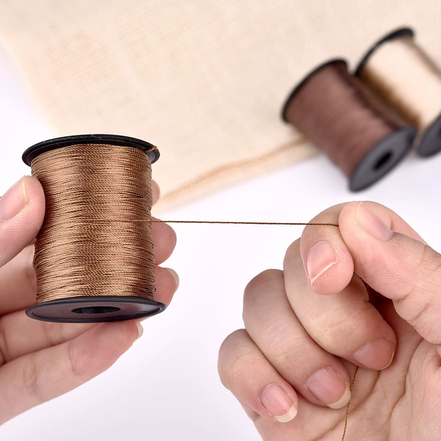 Hochfester Nylonfaden in Bronze für DIY-Reparaturen an Leder, Leinwand, Zelten, Schuhen und Jeans, 150m - Bild 3