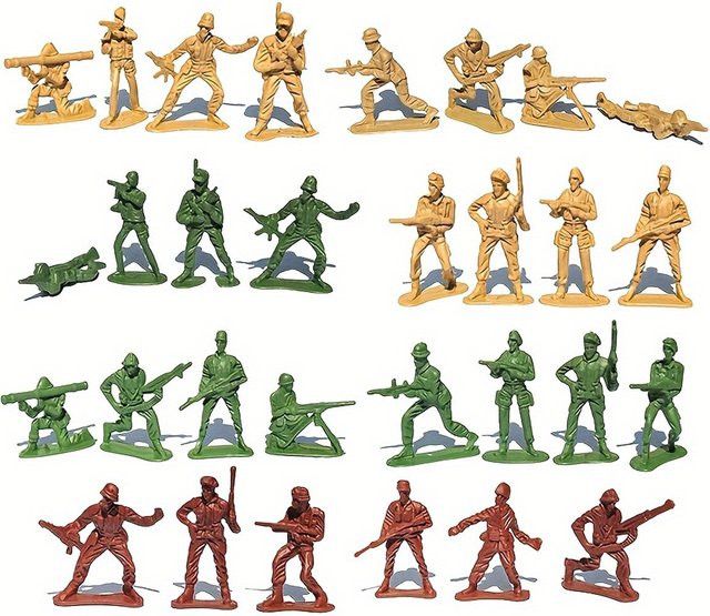 30 Stück Miniatur-Soldatenmodelle aus Kunststoff in Multicolor von ZSY für deine Partydekoration oder als Geburtstagsgeschenk - Bild 1