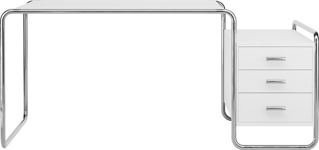 Thonet Schreibtisch B 285 1 in Weiß aus lackierter Esche im Bauhausstil - Bild 1