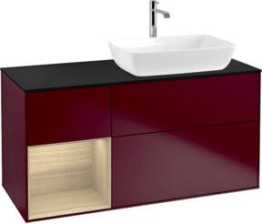V&B Finion Waschtischunterschrank mit Wandbeleuchtung und Ablagefläche, Breite: 120 cm, Tiefe: 50,1 cm, Höhe: 50,1 cm - Bild 1