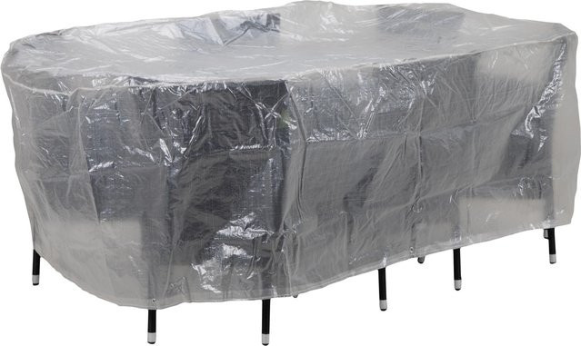 Acamp Abdeckhülle für ovale Sitzgruppen, transparent, B/T/H: 230 x 135 x 70 cm - Bild 1
