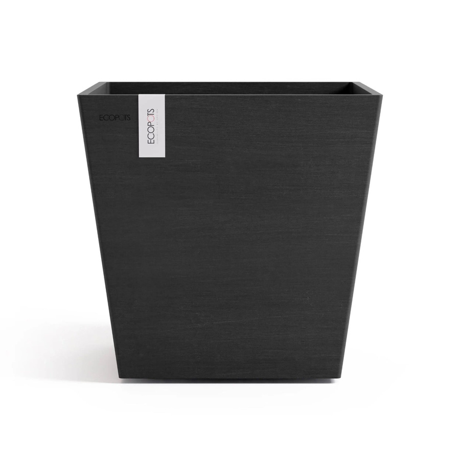 Ecopots Pflanztopf Rotterdam Dunkelgrau aus recyceltem Kunststoff, B/T/H: 35,2 x 34 x 34 cm - Bild 2