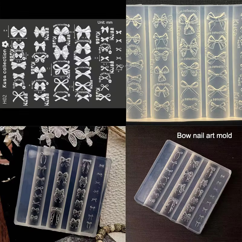 KuZHEN 3D Schleifen-Silikon-Nagelformen, verschiedene Größen und Formen - Bild 2