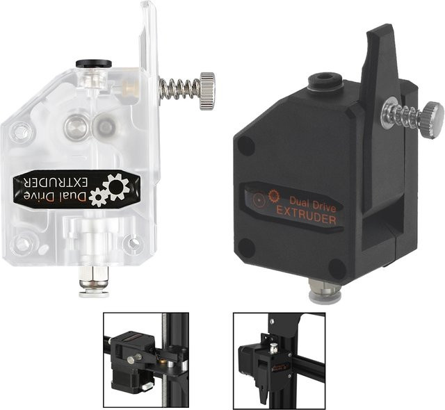JINGLIN VORON MK8 Extruder-Klon Dual-Drive-Extruder Upgrade in Silber für 1,75mm Filament, kompatibel mit CR10, Ender 3 und CR6 SE - Bild 1