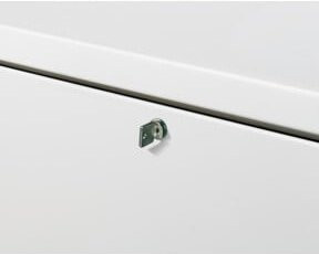 C + P Werkzeugschrank Acurado mit Schiebetüren aus Stahl, Lichtgrau, H: 195 cm, B: 160 cm, T: 50 cm - Bild 1