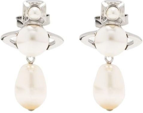 Vivienne Westwood Ohrringe, Messing, Silber, Perle, Damen - Bild 1