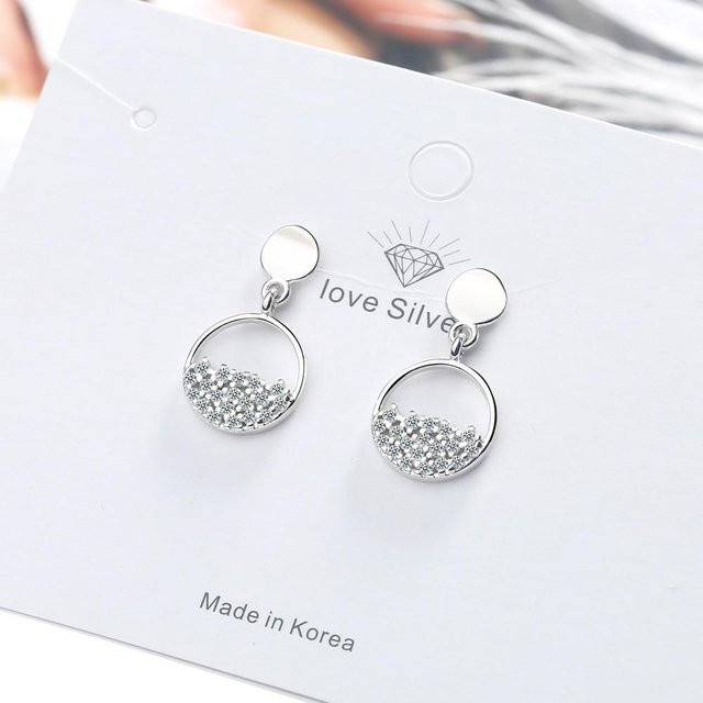 Ohrstecker 925 Sterling Silber, Zirkon, Damen - Bild 1