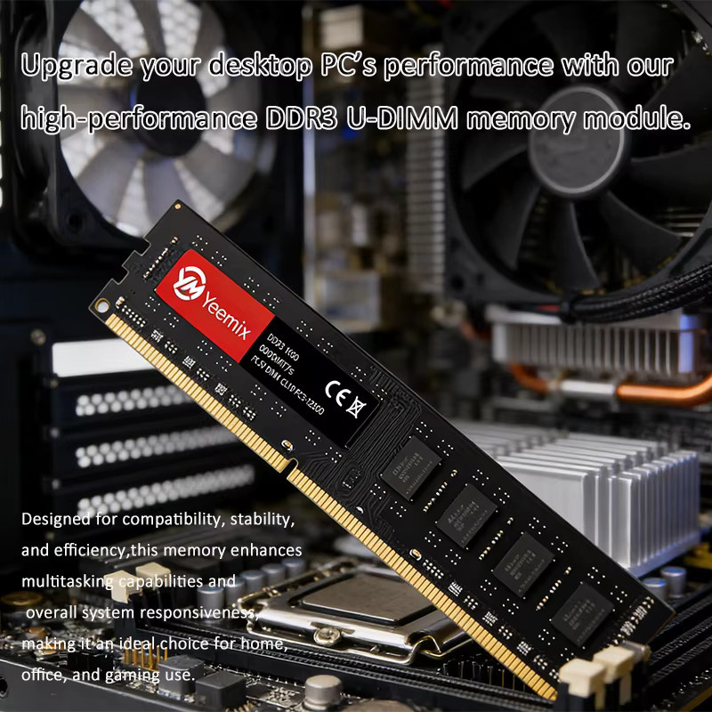 Yeemix DDR3 UDIMM Desktop-RAM 240PIN mit Kapazitäten von 4 GB oder 8 GB und Geschwindigkeiten von 1066 bis 1866 MT/S bei 1,5 V - Bild 2