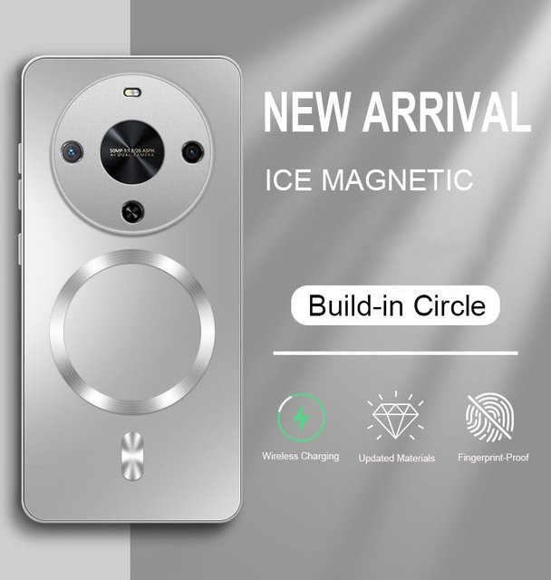 LYYDFUMAN Magnetische Silikonhülle für OPPO Find X3 Lite Neo X5 X6 X7 X8 Ultra X9 Pro mit kabellosem Laden und stoßfestem PC-Schutz in Lila - Bild 1