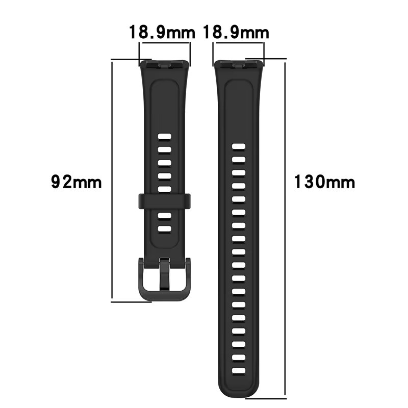 Huawei Uhrenarmband Silikon, Schwarz, Unisex - Bild 4