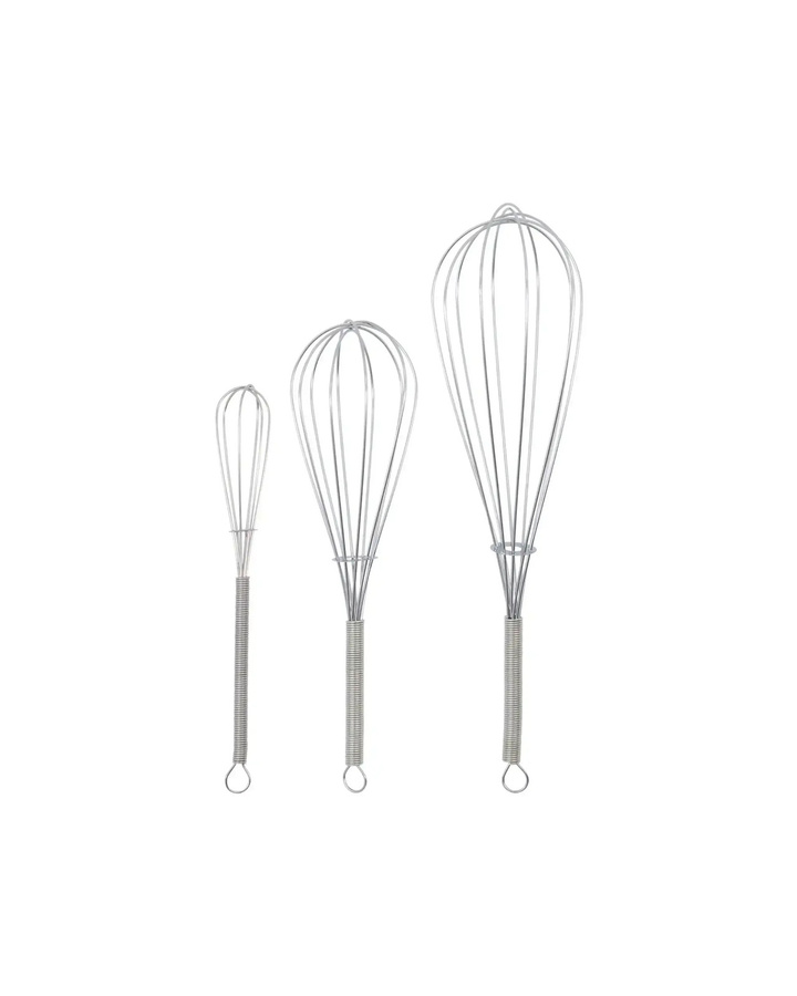 Nicolas Vahe Whisk Set aus 3 Stück in silbernem Finish - Bild 1