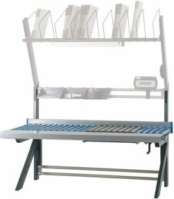 Rocholz Rollenbahntisch MODUL 5000 mit integrierter Waage, Grau, B/T/H: 195,5 x 104,0 x 133,0 cm - Bild 1