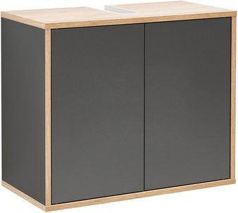 Fackelmann Waschbeckenunterschrank FINN in Anthrazit mit 2 Türen, B/T/H: 60 x 30,5 x 50 cm - Bild 1