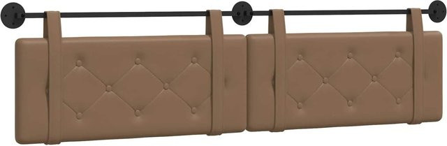 vidaXL Polsterpaneel Cappuccino in Beige und Braun aus Kunstleder, B/H/T: 210 x 55 x 5 cm - Bild 1