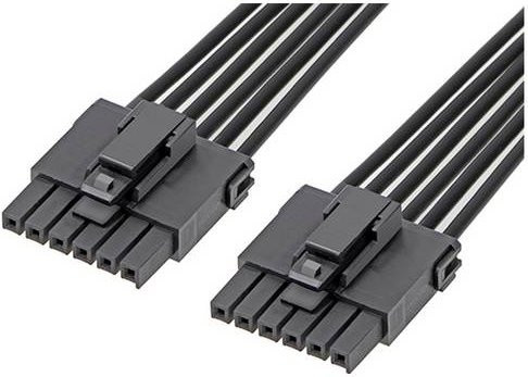 Molex Buchsengehäuse-Kabel 217465-1061 in Schwarz - Bild 1