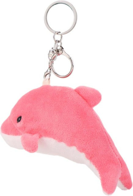 Binchi Fitness Taschenanhänger Delfin Plüschtier, dunkel rosa, Unisex - Bild 1