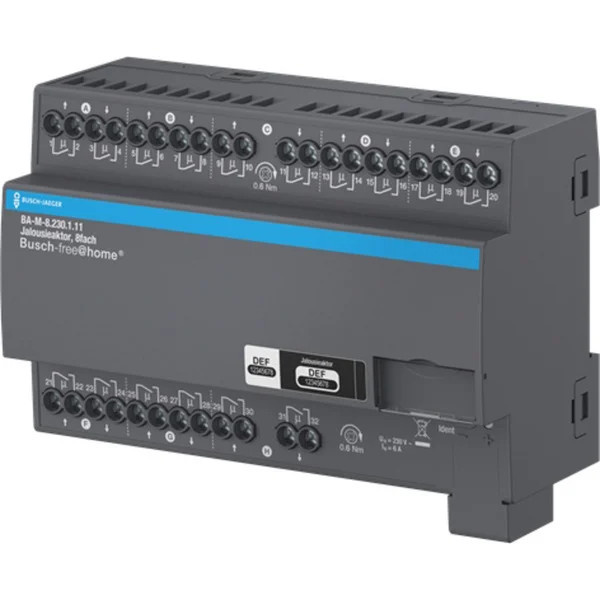 Busch-Jaeger Jalousieaktor achtfach 230 Volt für Busch-free@home, Unterputz, Grau - Bild 1