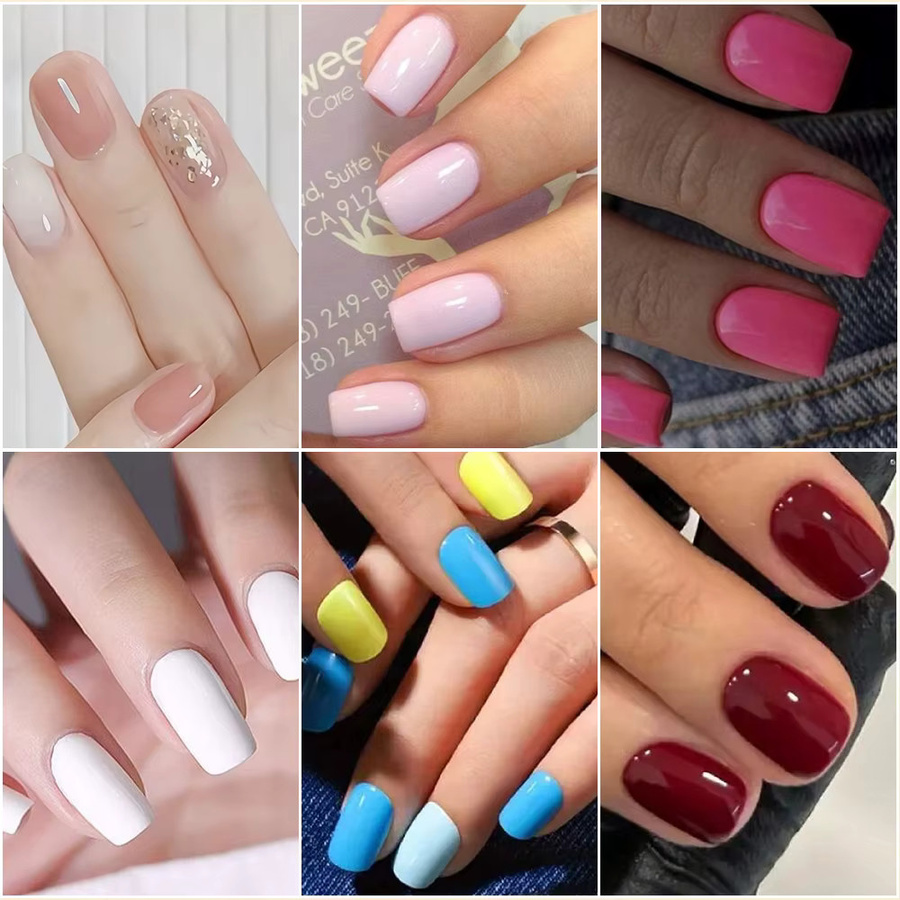 MAFANAILS Künstliche Nägel, Schwarz Rot, Glänzend, Unisex - Bild 3