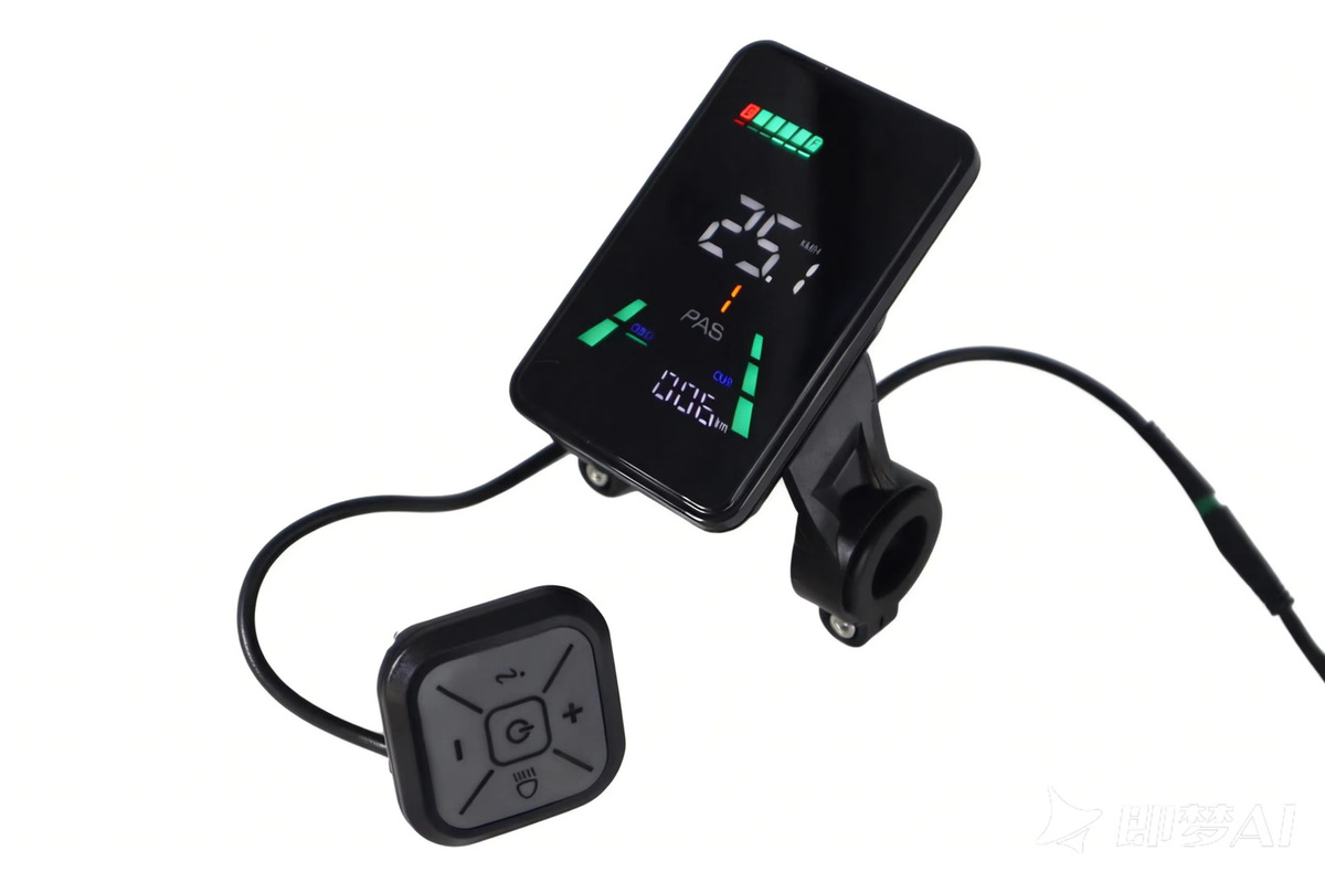 Mcezdy L5 LCD Display Meter Dashboard für elektrische Fahrräder und Roller, Schwarz - Bild 6