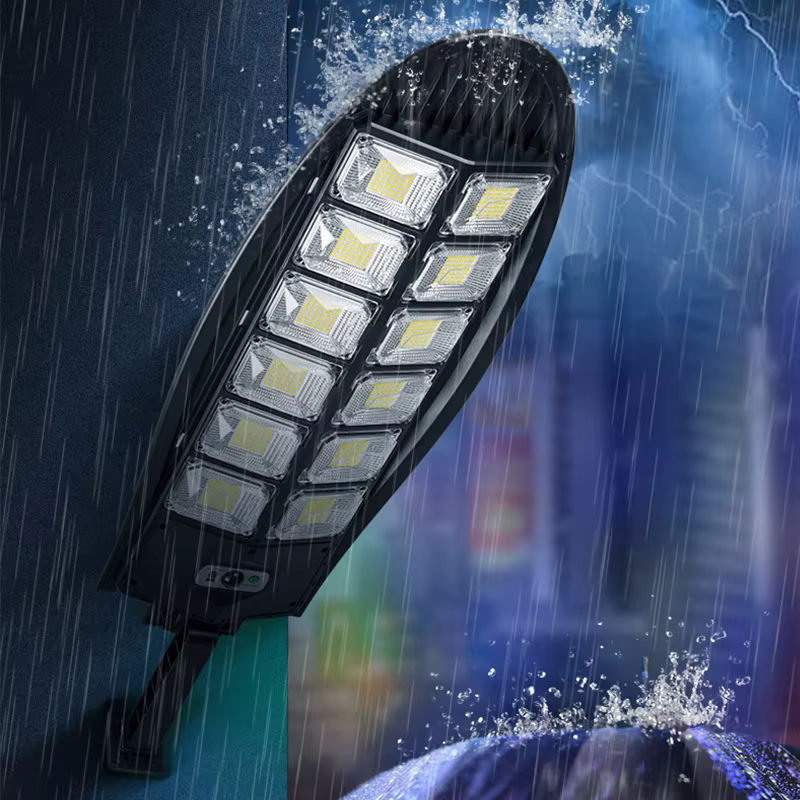 ESMARTER Solar LED Außenwandleuchte mit Bewegungssensor, wasserdicht IP65, Schwarz - Bild 5