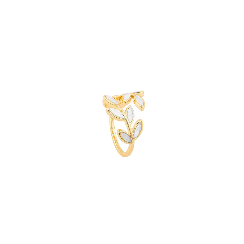 DREJEW Ring, Blatt-Design, Gold, Damen - Bild 5