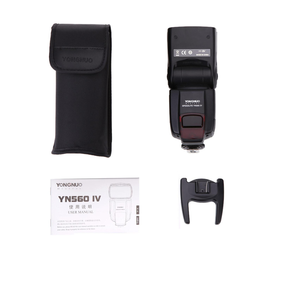 YONGNUO YN560 IV Universeller 2,4-G Wireless Speedlite Blitz On-Camera Master-Slave Blitzgerät GN58 Schwarz - Bild 7