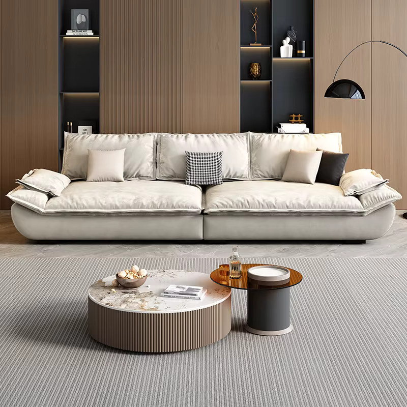 DUTRIEUX Modernes Wohnzimmersofa in Weiß mit Polsterung und Sitzkissen - Bild 2
