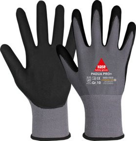 Hase Padua Pro+ Montagehandschuh aus Nylonfeinstrick in Grau, Größe 7 - Bild 1