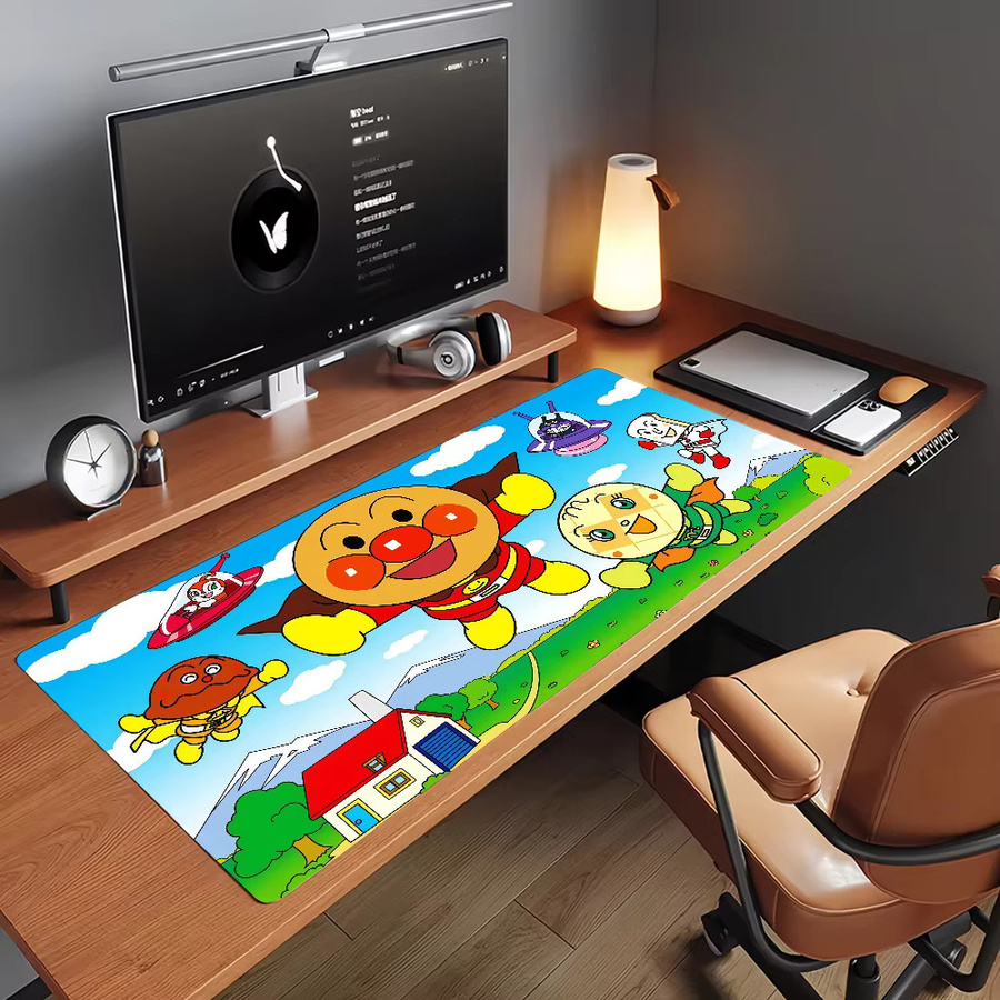 A-AnpanmanES Mauspad in Multicolour, rutschfeste Schreibtischunterlage aus Gummi für PC und Laptop - Bild 5