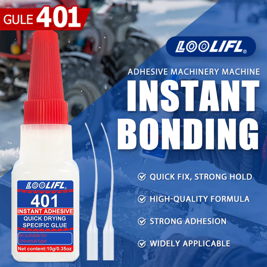 Loolifl 401 Instant Strong Super Glue universeller Sekundenkleber für Harz, Keramik, Metall und Glas - Bild 3