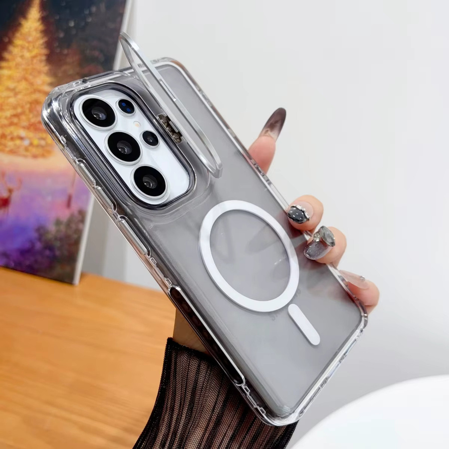 Transparente Samsung Handyhülle mit Linsenschutz und MagSafe Wireless Charging Funktion für S26 S25 S24 Ultra Plus A57 A37 A17 A56 A36 A26 A55 - Bild 1