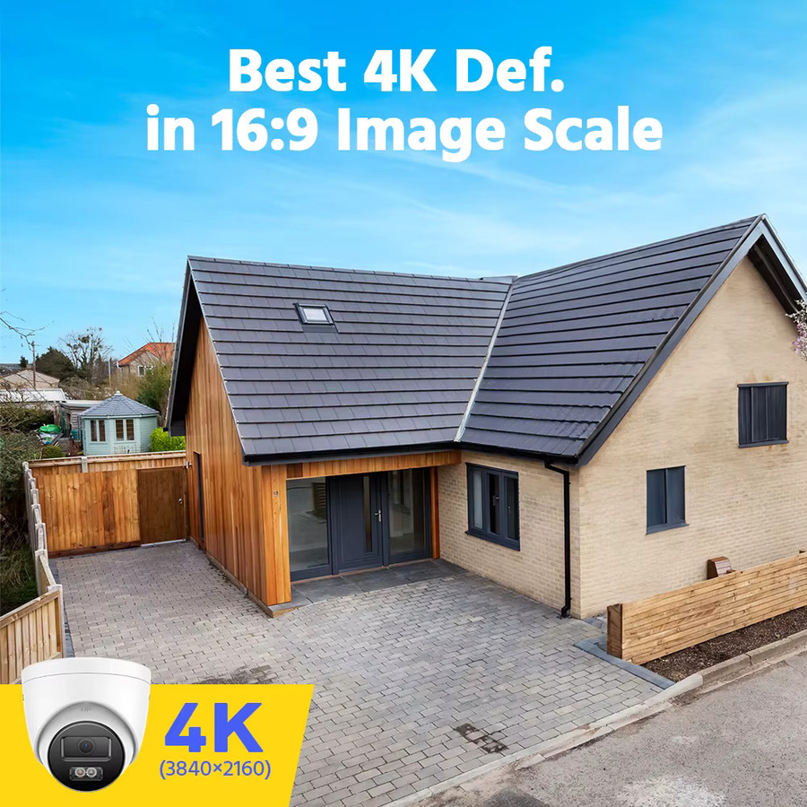 Annke 4K PoE IP-Überwachungskamera in Weiß mit 8MP Auflösung, Smart Dual Light, H.265 Kompression, eingebautem Mikrofon und Human- sowie Vehicle-Detection - Bild 2