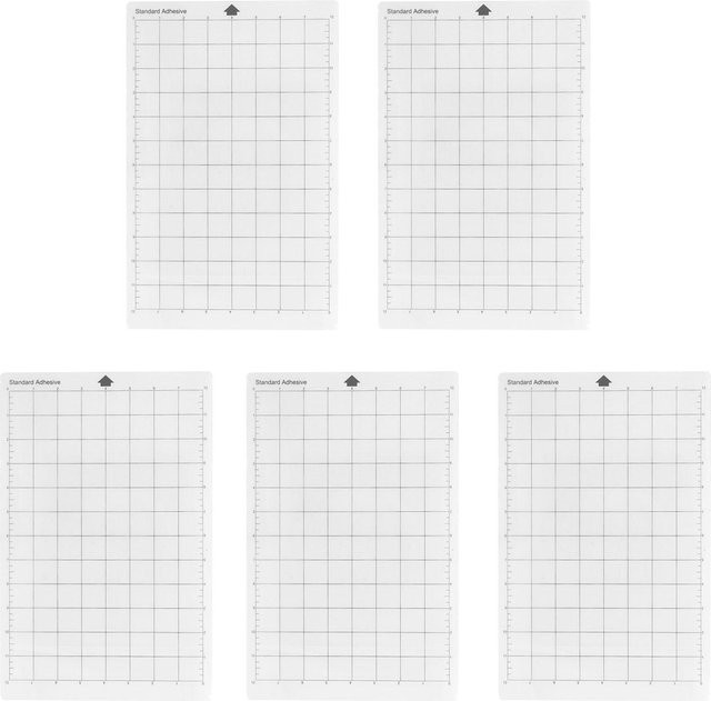 5er Set Standard Grip Schneidematten mit Klebeunterlage für Silhouette Cameo in Weiß - Bild 1