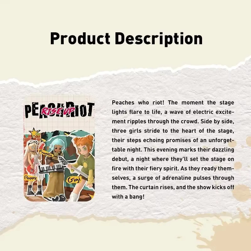 POP MART Peach Riot Rise Up Series Blind Box Sammelfigur in Mehrfarbig - Bild 2
