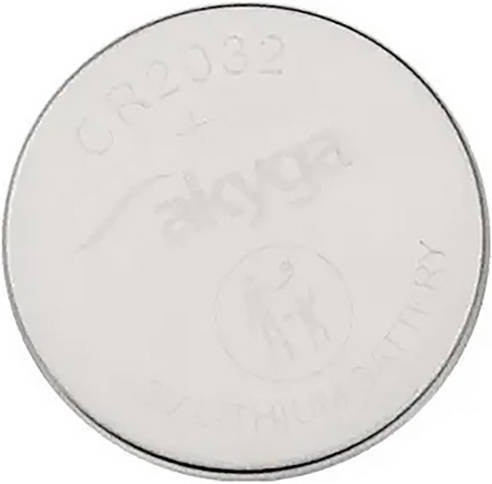 Akyga Knopfzelle CR2032 3V 210 mAh Li-MnO2 in Silber - Bild 1