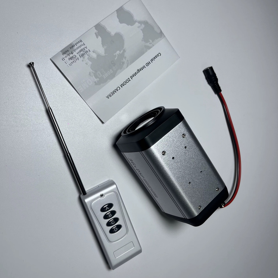 ACDML 1200TVL CMOS Analog AHD Überwachungskamera mit 36X Box-Zoom, Auto Focus und drahtloser Fernbedienung, 1080P Full HD, Farbe: Silber - Bild 2